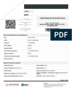 Constancia Fiscal Actualizada (Nuevo Domicilio)