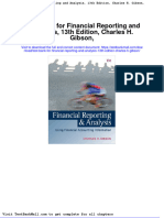 Test Bank For Financial Reporting and Analysis 13th Edition Charles H Gibson