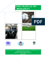 Training Manuals On Biosafety - 2017