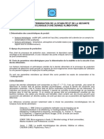 Procédure de Détermination de La Stabilité Et de La Sécurité Microbiologique D' Une Denrée Alimentaire (Mai 2001) (CSH 7622)