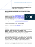 Cambio en La Susceptibilidad de Escherichia Coli y Aumento de La