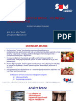 SSH 2023 - Prvi Dio, Kvaliteta I Sigurnost Hrane - Definicija I Zakonodavstvo