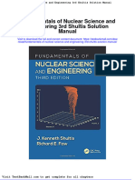 Fundamentals of Nuclear Science and Engineering 3rd Shultis Solution Manual
