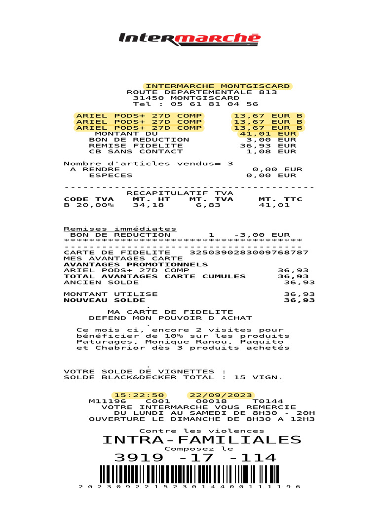 ticket-de-caisse-intermarch-montgiscard-pdf