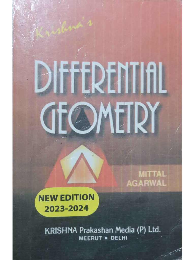 Differential Geometry by Mittal Agarwal | PDF