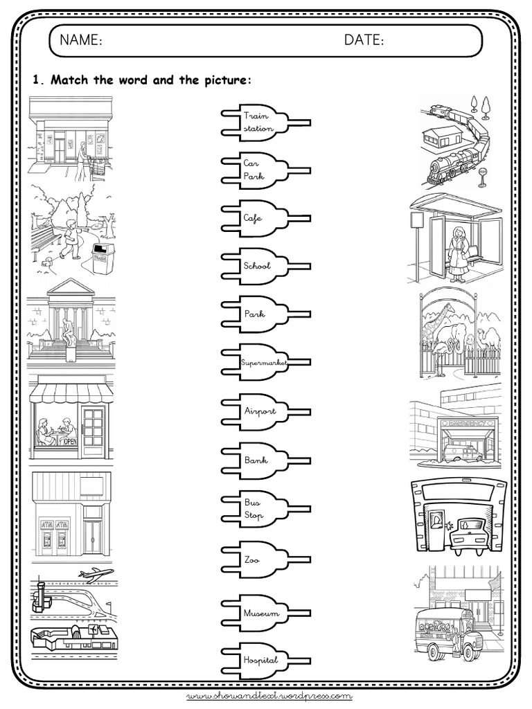 BUILDINGS Worksheet 1 PDF