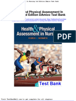 Health and Physical Assessment in Nursing 3rd Edition Damico Test Bank