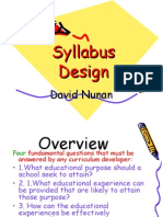 Syllabus Design