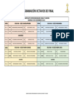 Programacion Octavos de Final 2 Vuelta