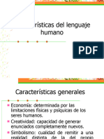 Características del lenguaje humano