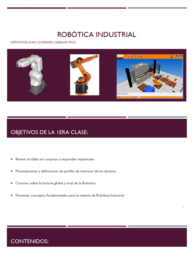Introducción a la Robótica Industrial | PDF | Rotación | Robot