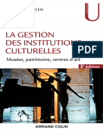 La Gestion Des Institutions Culturelles - 3e Éd.