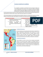 Tema 7 Colonias Europeas en América