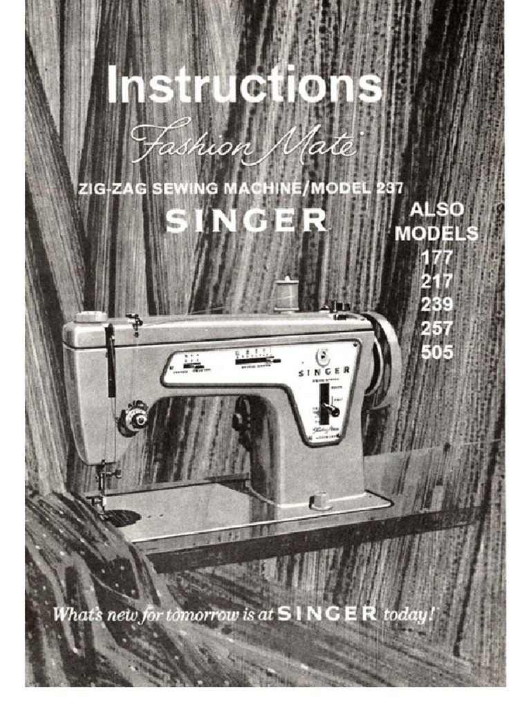 Singer 239 Manual | Sewing Machine