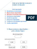 T1. Algoritmi. 3. Reprezentarea Alg. 4. Structuri Funndamentale