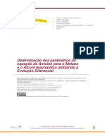 Determinação Dos Parâmetros Da Equação de Antoine para o Metano e o Álcool Isopropílico Utilizando A Evolução Diferencial