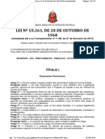 Lei 10.261-1968 Estatuto Servidores Estado SP
