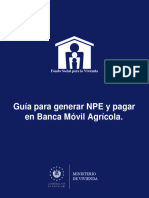 Manual para Generar NPE y Realizar Pago en Banca Movil