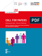 Call For Papers: Einladung
