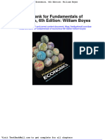 Test Bank For Fundamentals of Economics 6th Edition William Boyes