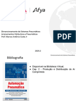 Acionamentos Hidra. e Pneum. - Dimensionamento Sistemas Pneumáticos