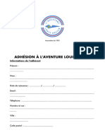 Bulletin Adhésion PDF