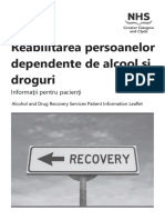 NHSGGC Alcohol and Drugs Recovery Service Booklet 2021 Romanian