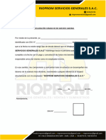 Carta de No Adeudo Rioprom