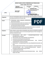 Sop Transfer Pasien Untuk Pemeriksaan Penunjang Yang Tidak Ada Di RS