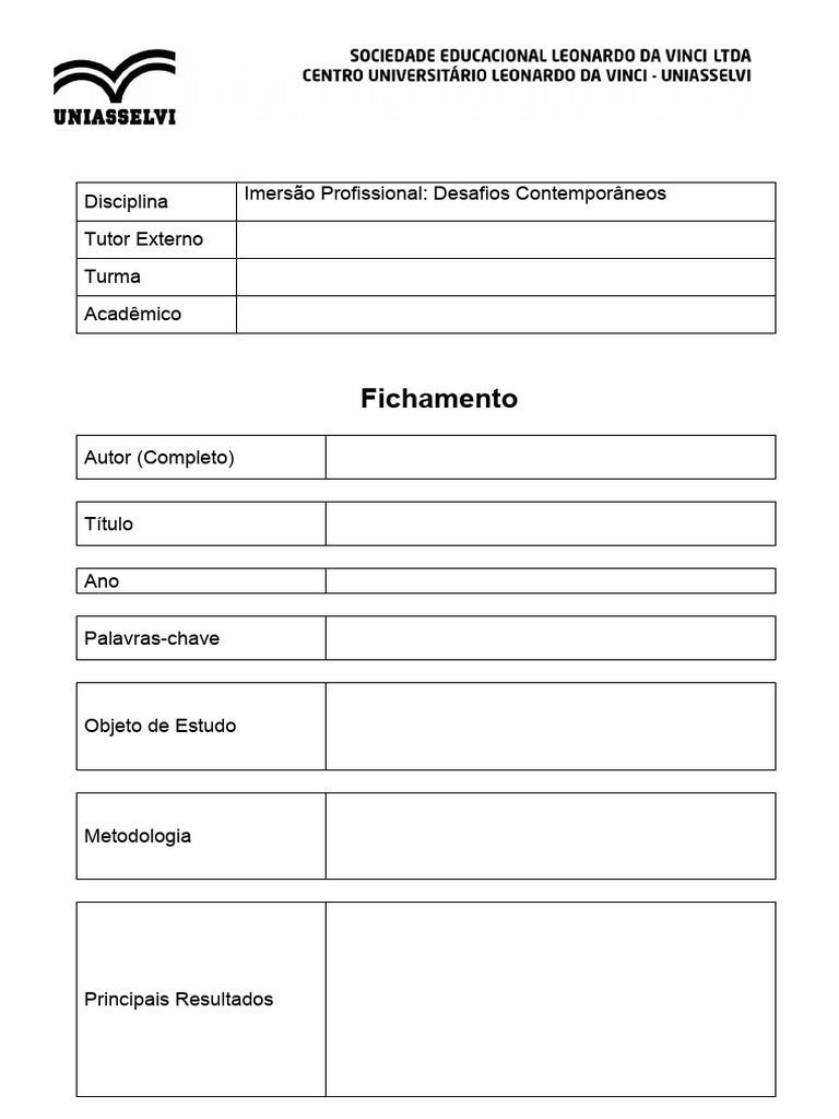 Fichamento: Imersão Profissional | PDF | Carreira e Crescimento | Arte