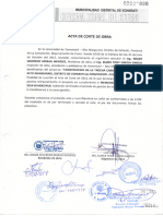 Acta de Paralizacion de Obra N°01