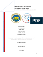 Universidad Central Del Ecuador Facultad de Cultura Física Carrera de Pedagogía de Actividad Física Y Deporte