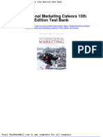 International Marketing Cateora 15th Edition Test Bank