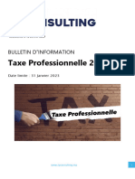 Bulletin D'information - Taxe Professionnelle 2022-1