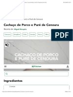 Cachaço de Porco e Puré de Cenoura - 24kitchen - Veja As Suas Receitas, Chefs e Programas Favoritos.