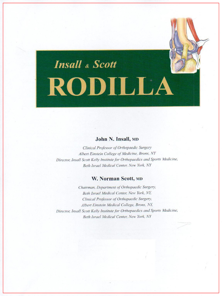 Insall - Rodilla Tomo 2 | PDF