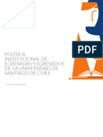 Política Institucional de Egresadas y Egresados USACH 2020-2030