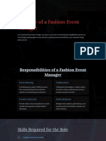 The Role of A Fashion Event Manager