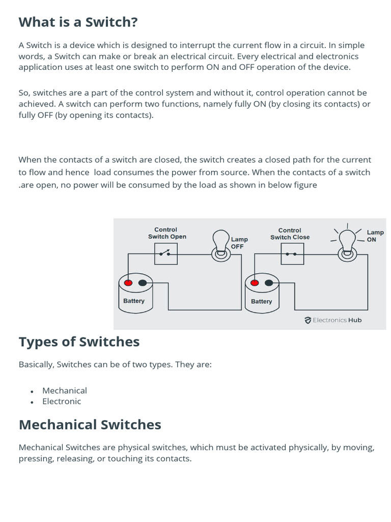 What Is A Switch | PDF