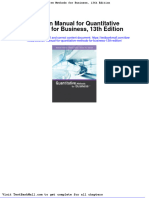 Solution Manual For Quantitative Methods For Business 13th Edition