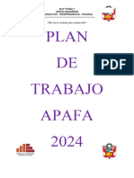 Plan de Trabajo Apafa 2024 - I.E. Jesus Nazareno