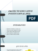 Proyecto Educativo Institucional (Pei)