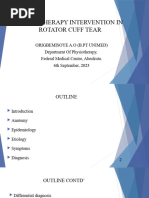 Rotator Cuff Tear Rehab Protocol | PDF | Physical Therapy | Pain