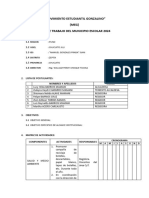 Plan de Trabajo Del Municipio Escolar 2024