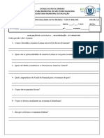 Geografia - 8° Ano - Prova 3 Trimestre 2023