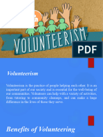 Chapter 13-Volunteerism 1