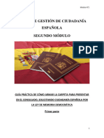 2 Curso de Gestión de Ciudadanía Española - 2do Módulo