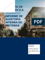 Informe de Auditoría Interna de Sistemas