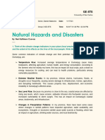 BSA B - GE-STS (Natural Hazards and Disasters)