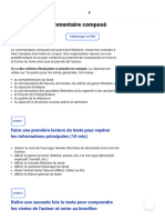 Réussir Le Commentaire Composé - 1S - Méthodologie Français - Kartable